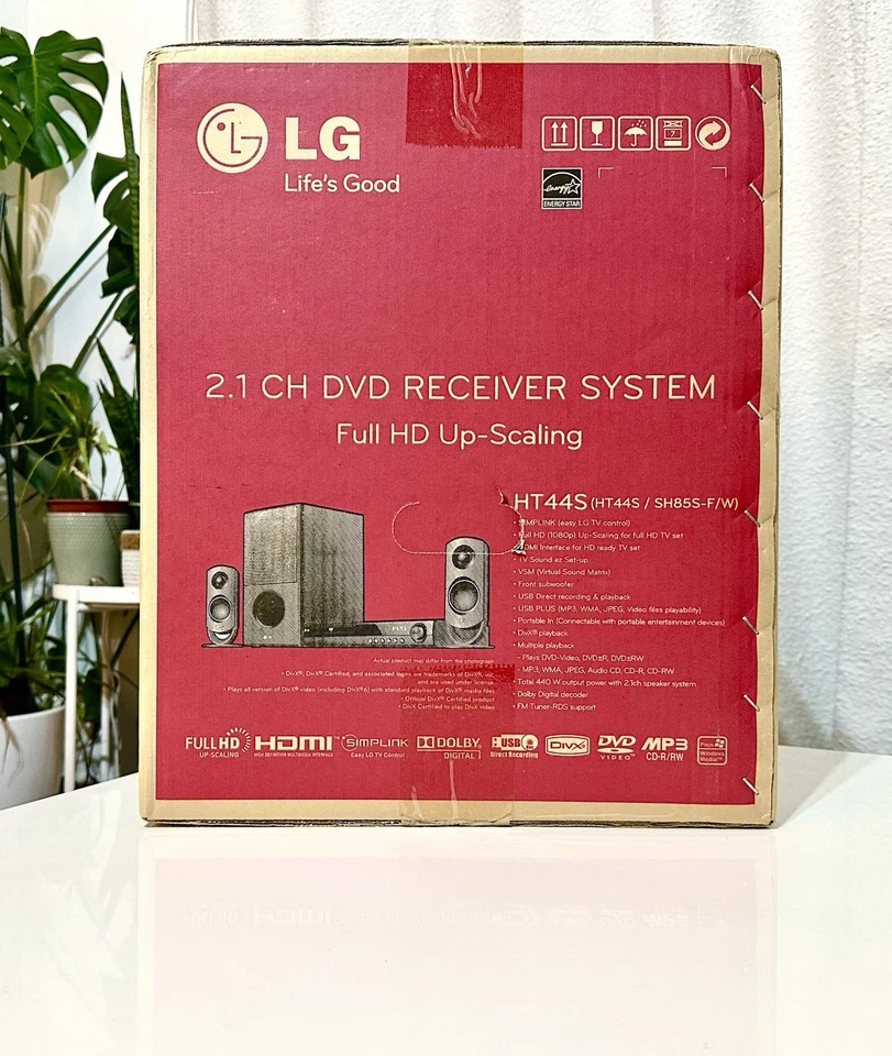 LG HT44S 2.1 CH DVD Audio Home Cinema System HDMI USB 440W – New Boxed - Image 4 of 4