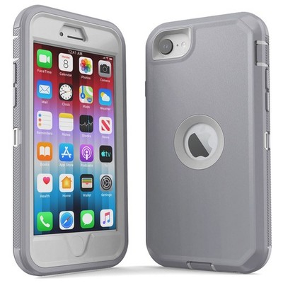 Gray For Apple iPhone SE 2022 3rd Gen 2nd 2020 Heavy Duty Case Shockproof Cover