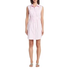 New Derek Lam 10 Crosby Cora Shirt Dress in Pink Women's Size 8