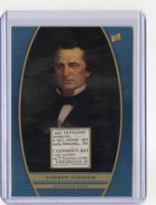 2024 Pieces of the Past Andrew Johnson Blue HISTORIC RELIC PRESIDENT #SR-AJ2