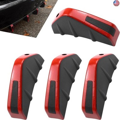 Prywog 4 PCS Car Lower Bumper Lip Diffuser, 4.9'' x 2.5'' Spoiler Fin Protector,