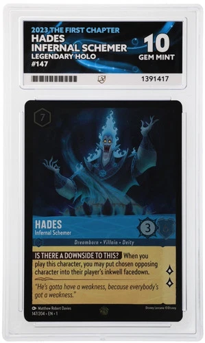 Hades - Infernal Schemer 147/204 ACE graded card
