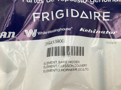 Electrolux 316413800 Hidden Bake Element New