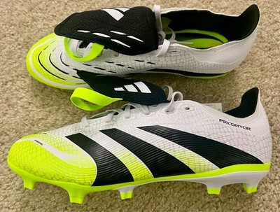 ADIDAS PREDATOR LEAGUE FOLD-OVER TONGUE FG Soccer Cleats  White  Mens SZ 3.5 NEW