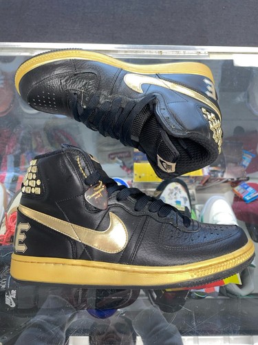NIKE TERMINATOR HIGH SUPREME ROCK 'N' ROLL NIETEN SCHWARZ GOLD 325319-071 GRÖSSE 8,5 - Bild 3 von 5