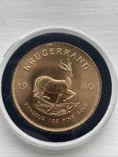 1oz Gold Krugerrand 1980 3700.00 per troy oz