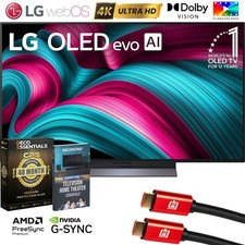 LG 48" C5 Series OLED evo 4K UHD Smart webOS TV (2025) w/ 4 Year Warranty Bundle