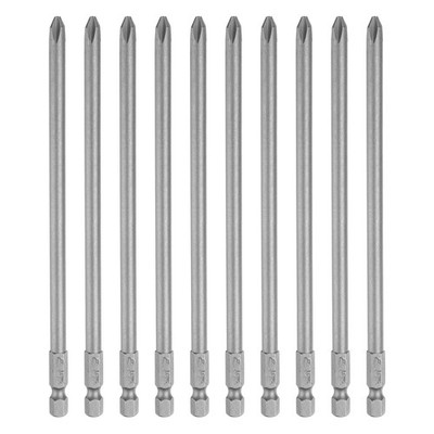 Für Phillips 10x PH2 Schraubendreherbits 6,0 cm 1/4'' Magnetisch