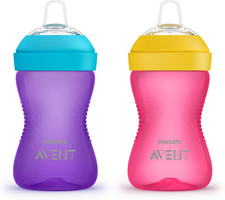 My Grippy Spout Sippy Cup with Soft Spout and Leak-Proof Design...