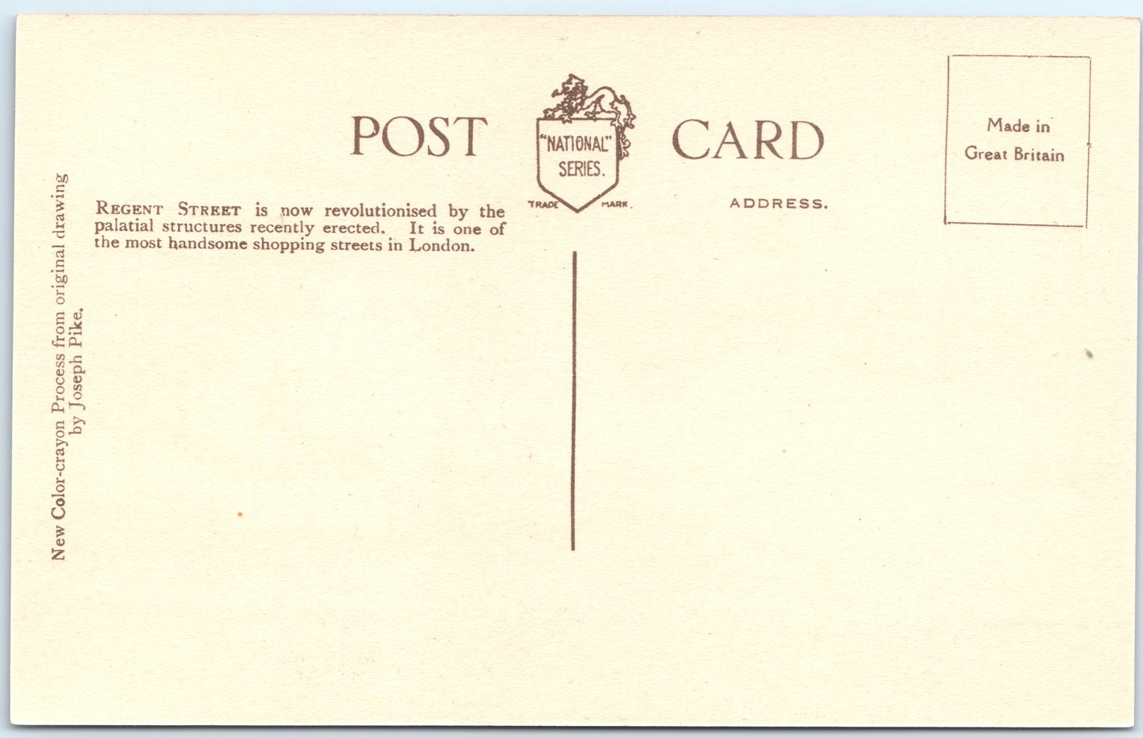 c1920s London, UK Regent Street Shop Joseph Pike Double-Decker Buses Cars A350