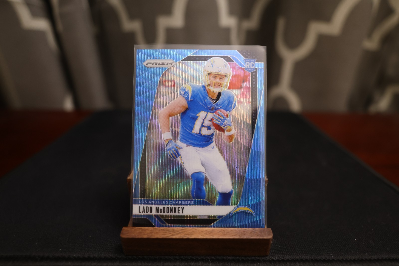 2024 Panini Prizm - Ladd McConkey #365 Blue Wave Prizm /230 (RC) Color Match
