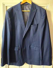 Marks & Spencer Tailored Slim Fit Blue 2 Piece Suit 44L 36W 31L