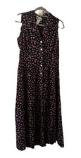 Vintage 90s floral dress Robbie Bee Blue with pink flowers see measurements