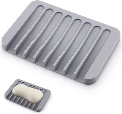 1 Piece Soap Dish, Soap Dish with Drain, Soap Dish for Bathroom, Kitchen, Sin...
