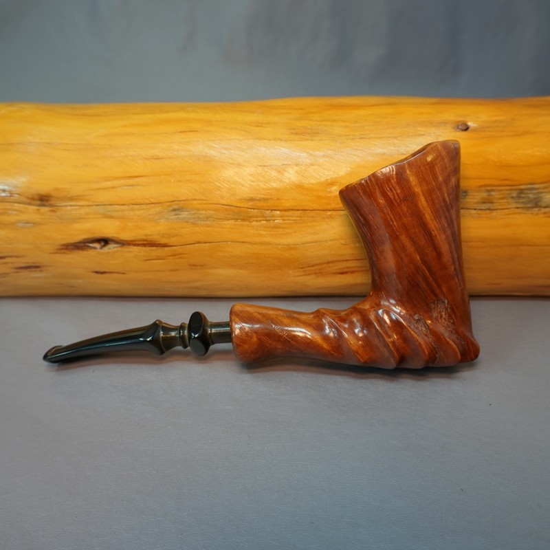 Edwards Key Grade Spiral Freehand Algerian Briar Estate Tobacco Pipe