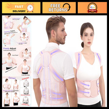 Adjustable Posture Corrector for Men Women, Full Back Support Brace, Breathabl