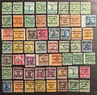 UNITED STATES BUREAU U.S. PRECANCELLED SHEET PRINT ENDS STAMP COLLECTION (220)