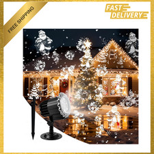 Christmas Projector Lights Outdoor, 3D Dynamic HD Christmas Light Projector