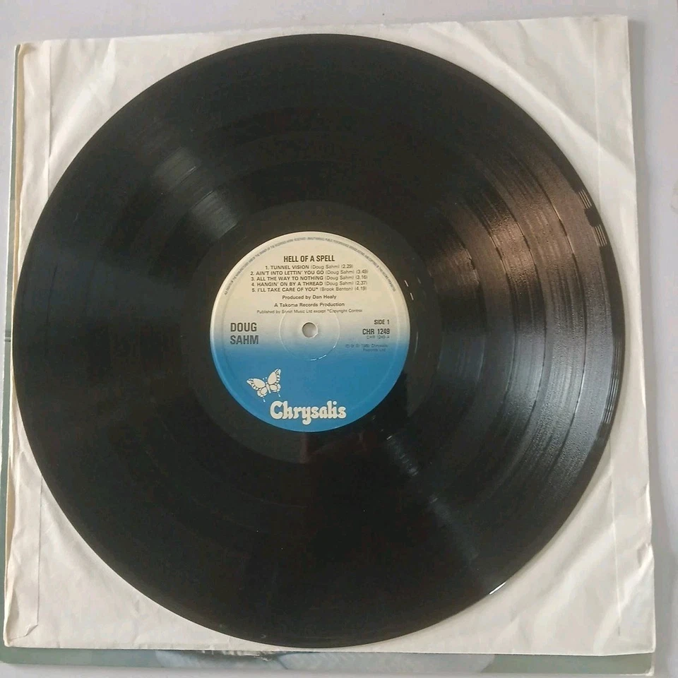 DOUG SAHM HELL OF A SPELL VINYL ALBUM LP (ORIGINAL 1980) FREE UK DELIVERY Foto 4 de 4
