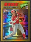 SAL STEWART 2026 TOPPS HERITAGE #221 ROOKIE CHROME GOLD REFRACTOR RC 26/50 REDS
