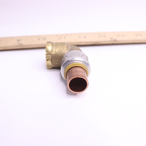 SharkBite Max 1/2 in. Push-to-Connect x FIP Brass 90-Degree Elbow Fitting