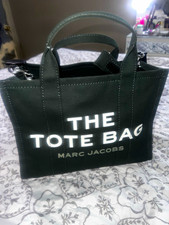 Marc Jacobs Green Logo Tote Bag Zip Lined Inn...