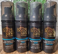 4x Bondi Sands Self Tanning Foam DARK (Coconut Scent) 1.35 Fl Oz Each NWOB 
