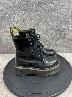 Dr Martens Boots Womens Size Us Jadon Black Smooth Leather