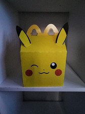 Pok mon 25th Anniversary McDonald s Happy Meal Pikachu Box 2021
