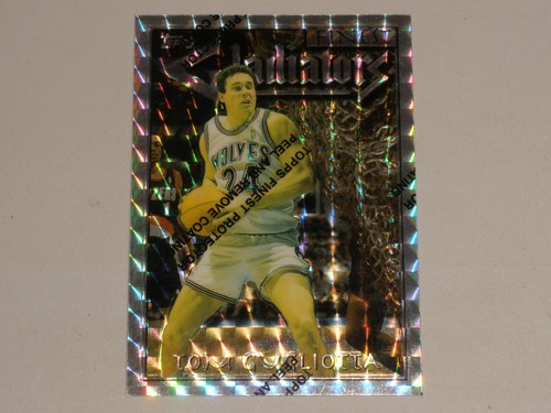 1996-97 Topps Finest Gladiators Silver Uncommon Refractor #104 Tom Gugliotta