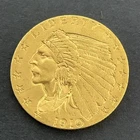 1910 $2 1/2 Indian Head Gold Quarter Eagle Coin