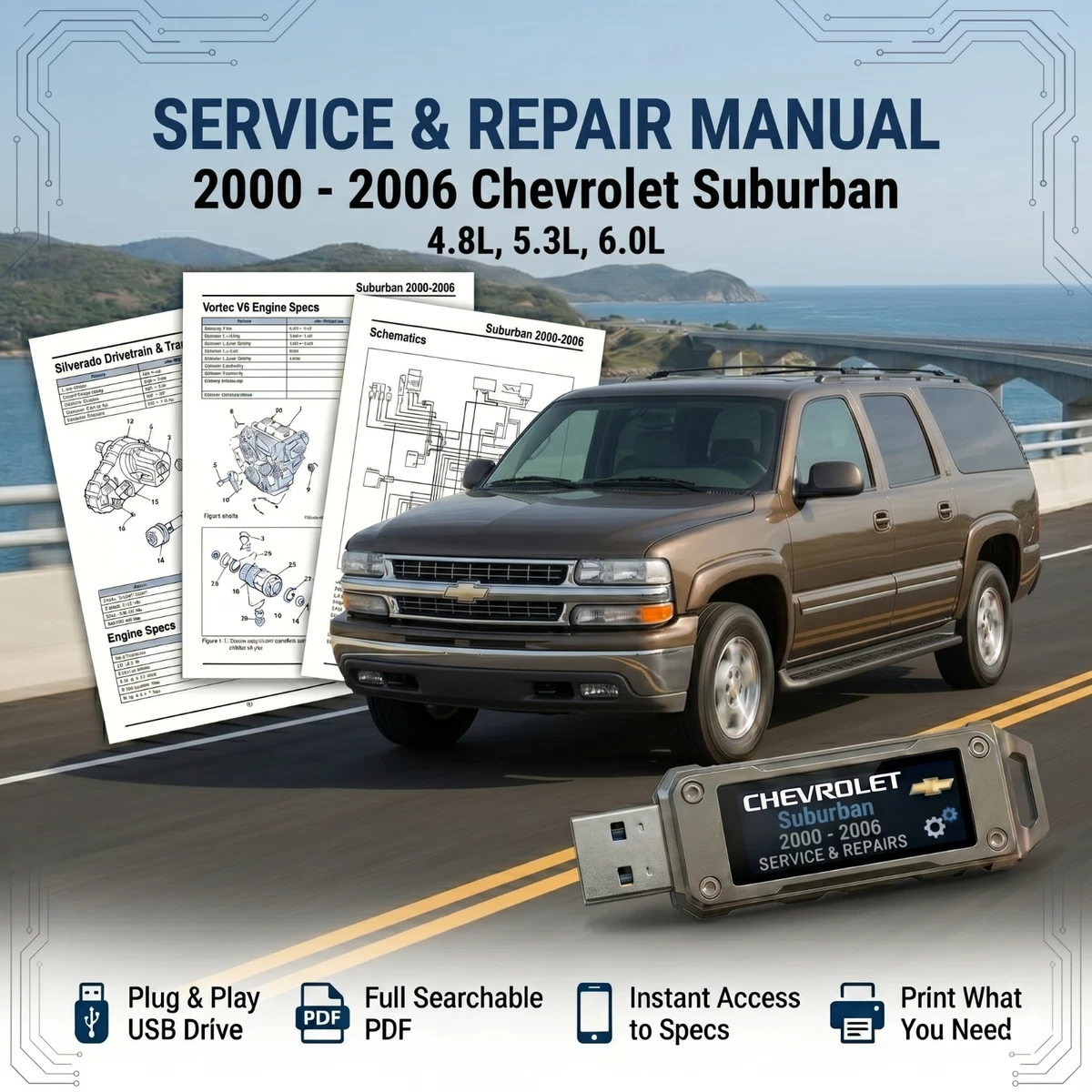 Chevrolet　SUBURBAN　オーナーズマニュアル Service & Repair Manuals for Chevrolet Suburban for sale | eBay