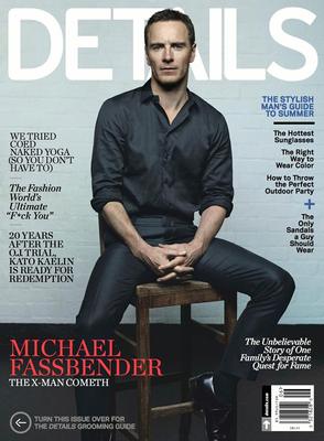 DETAILS Magazine Michael Fassbender,James McAvoy,Jeff Koons,Gideon Raff Kato Kae