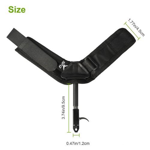 Archery Caliper Release Aid Trigger Wrist Strap Compound Bow Hunting Adult/Youth - Picture 8 of 9