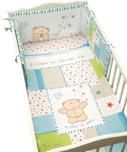 cot bed bumper set boy