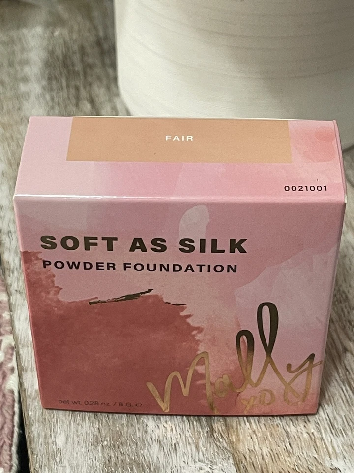 2X Mally Soft As Silk Powder Foundation (Fair) w/Puff NIB Buy One Get One Free - Image 4 of 4