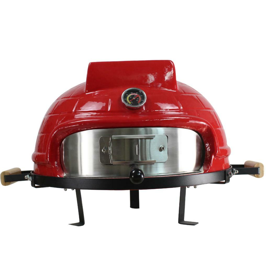 Higoshi RED Ceramic Mini Cooking Table Top Pizza Oven Next Day