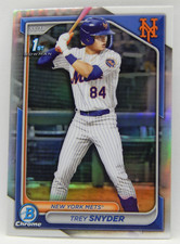 2024 Bowman Draft Baseball - 1st Bowman Refractor BDC-138 Mets - TREY SNYDER