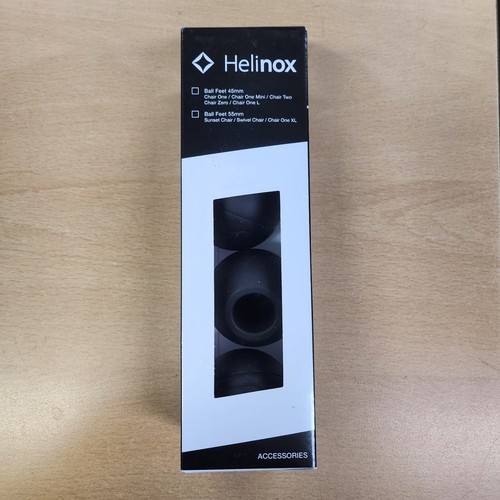 Helinox Ball Feet Black 4EA(1 Set) for Chair Type# 1 (45MM) Type#2 (55MM) - Picture 1 of 3