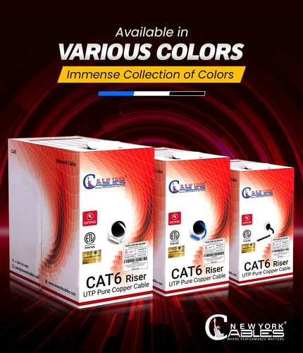 Cat6 Cable 1000ft CMR Solid Bare Copper UL - ETL Listed 23AWG Bulk Ethernet Blue - Picture 19 of 19