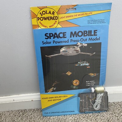 Solar Powered Press-Out Model Space Mobile 1984 New