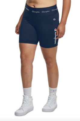 CHAMPION womens Plus Size Authentic Bike Shorts QM6958 Navy NWT $35