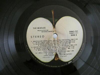 THE BEATLES ホワイトアルバム SWBO-101 2枚組 レコード The Beatles ‎– The Beatles White Album ‎– SWBO 101, Capitol