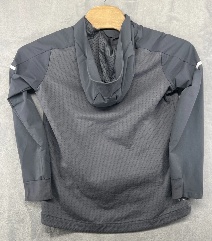 Adidas High Point University Team Emitido Con Capucha Cremallera Completa Chaqueta Gris Para Mujer M Foto 2 de 4