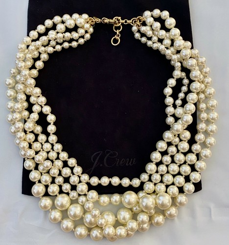 J.Crew Multi-Strand Pearl Necklace 
