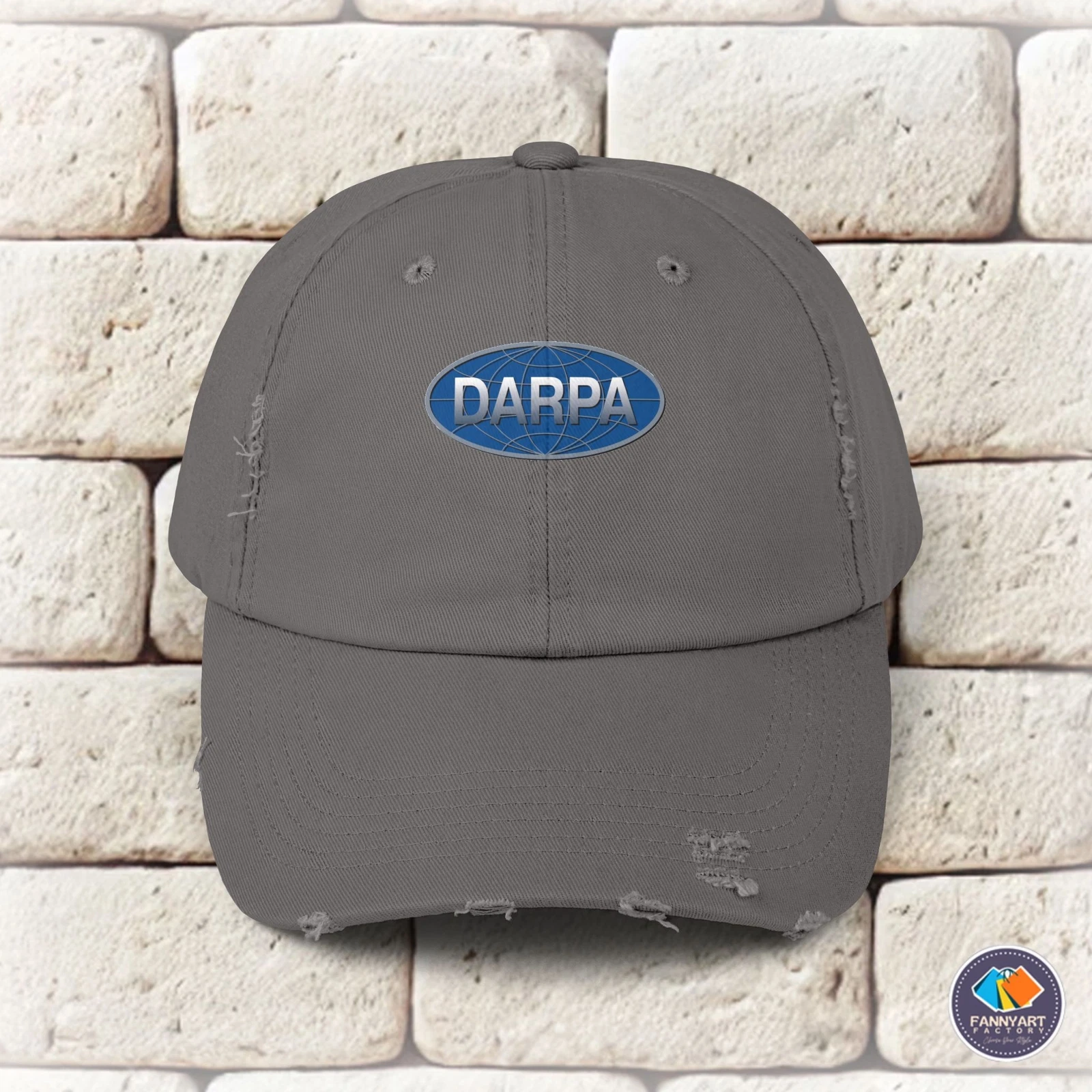 DARPA Emblem Unisex Distressed Cap