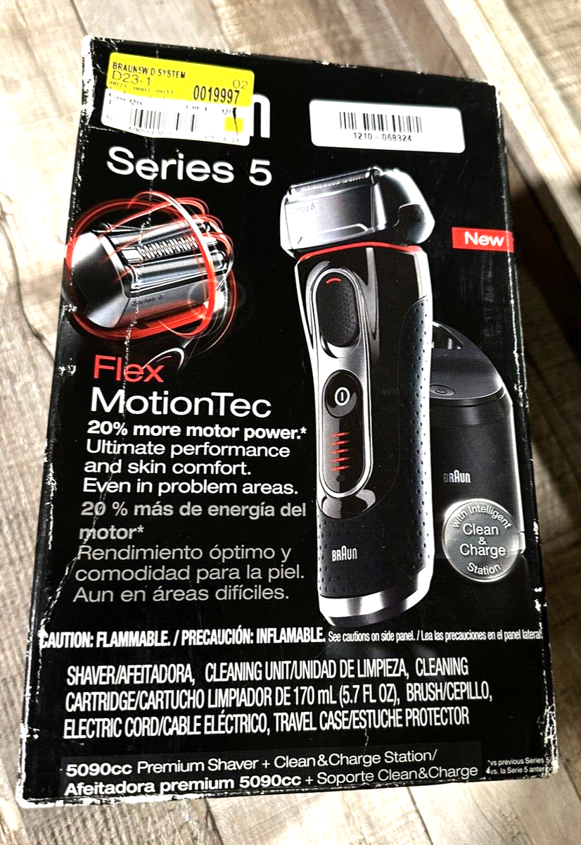 Braun Series 5 - 5090cc Flex MotionTec Shaver With Clean And