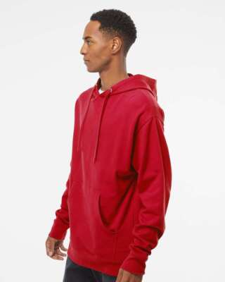 Independent Trading Men Midweight Hooded Sweatshirt Up To 5XL Ss4500  Red Sm