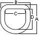 1/2" Weld on Zinc D Ring 11,700# Rated ATV Motorcycle Trailer Rope Tie Down Loop - Bild 2 von 2