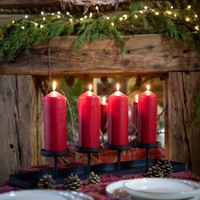 KerzenstäNder Weihnachtlicher Kerzenhalter Weihnachten Teelichthalter Metall